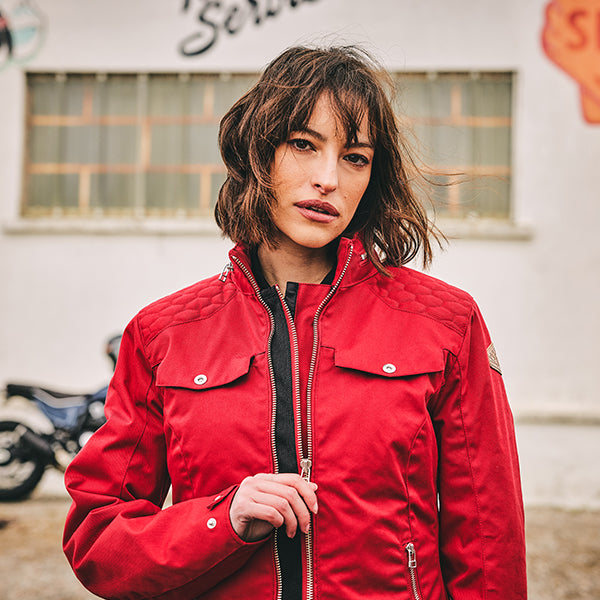 Segura Bahia Ladies Textile Jacket Red FREE UK Delivery, FREE 365 Day Returns | Moto Central