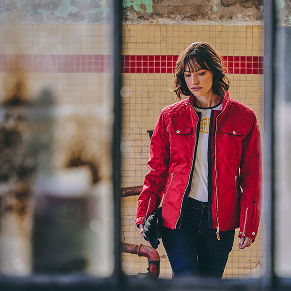 Segura Bahia Ladies Textile Jacket Red FREE UK Delivery, FREE 365 Day Returns | Moto Central