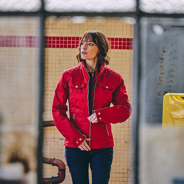 Segura Bahia Ladies Textile Jacket Red FREE UK Delivery, FREE 365 Day Returns | Moto Central