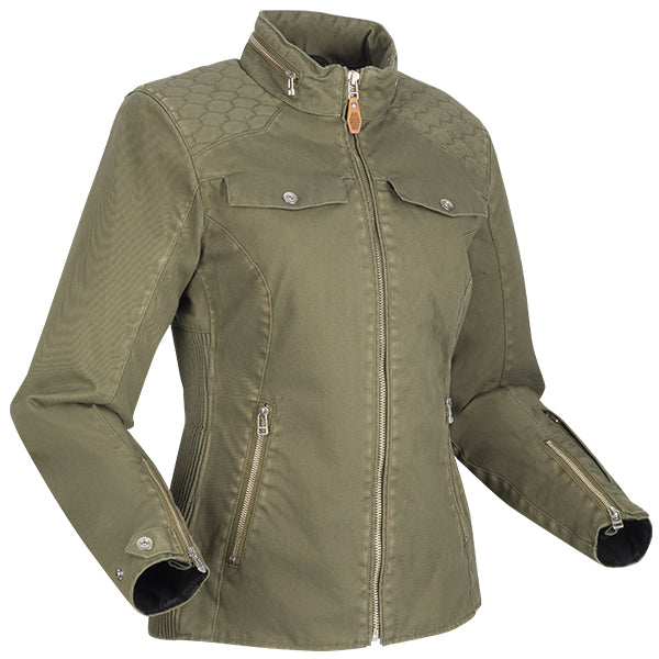 Segura Bahia Ladies Textile Jacket Khaki FREE UK Delivery, FREE 365 Day Returns | Moto Central