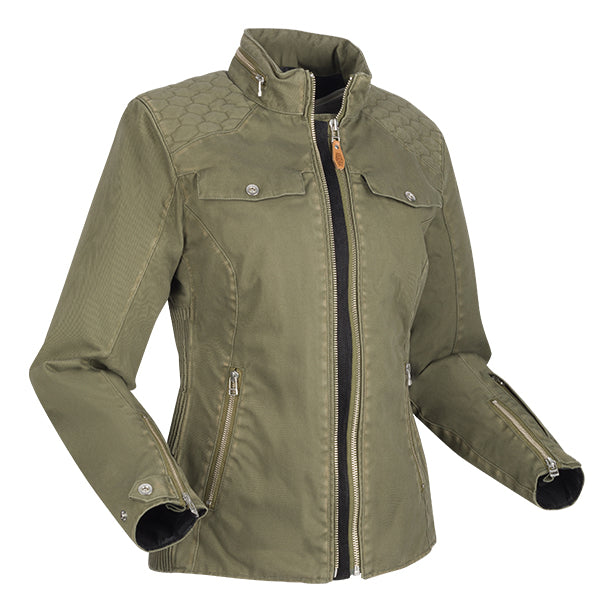 Segura Bahia Ladies Textile Jacket Khaki FREE UK Delivery, FREE 365 Day Returns | Moto Central