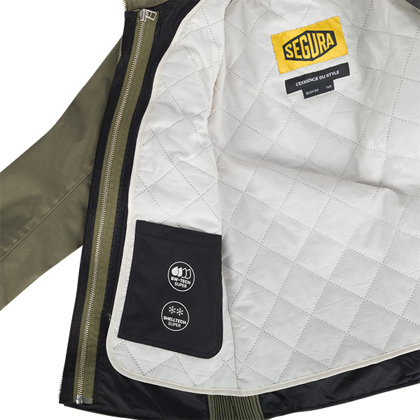 Segura Bahia Ladies Textile Jacket Khaki FREE UK Delivery, FREE 365 Day Returns | Moto Central