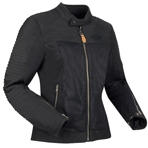 Segura Dikinson Ladies Textile Jacket Black FREE UK Delivery, FREE 365 Day Returns | Moto Central