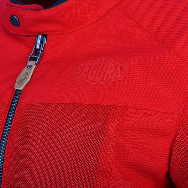 Segura Dikinson Ladies Textile Jacket Red FREE UK Delivery, FREE 365 Day Returns | Moto Central