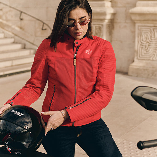Segura Dikinson Ladies Textile Jacket Red FREE UK Delivery, FREE 365 Day Returns | Moto Central