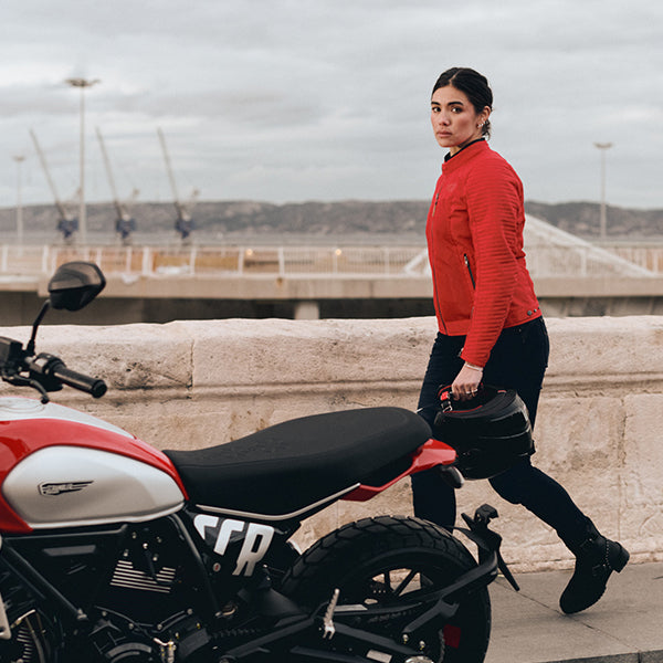 Segura Dikinson Ladies Textile Jacket Red FREE UK Delivery, FREE 365 Day Returns | Moto Central