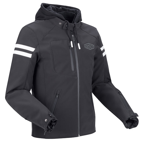 Segura Ritchy Textile Jacket Black / White FREE UK Delivery, FREE 365 Day Returns | Moto Central