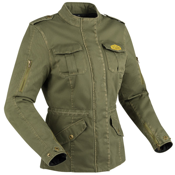 Segura Tabata Ladies Textile Jacket Khaki FREE UK Delivery, FREE 365 Day Returns | Moto Central