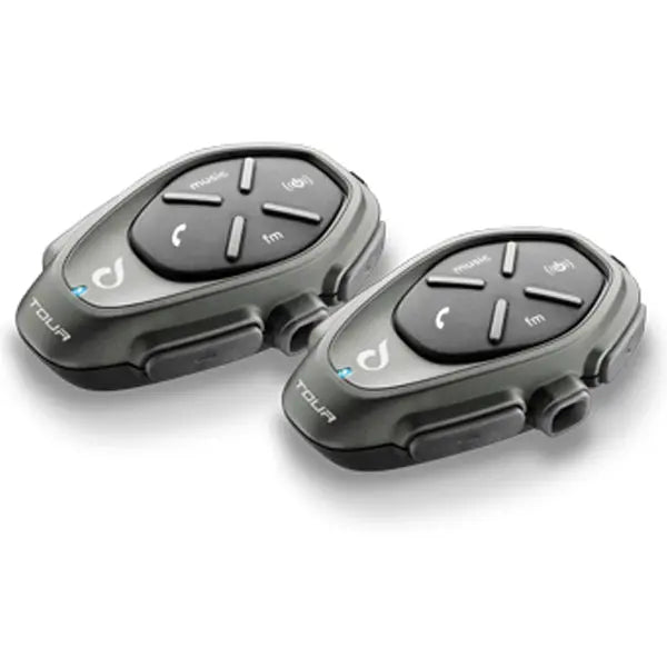 Interphone Tour HD Twin Pack Bluetooth Intercom System Black - FREE UK Shipping, FREE 365 Day Returns | Moto Central