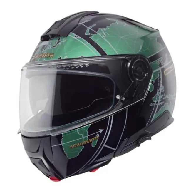 Schuberth C5 Globe Green  - FREE UK Shipping, FREE 365 Day Returns | Moto Central