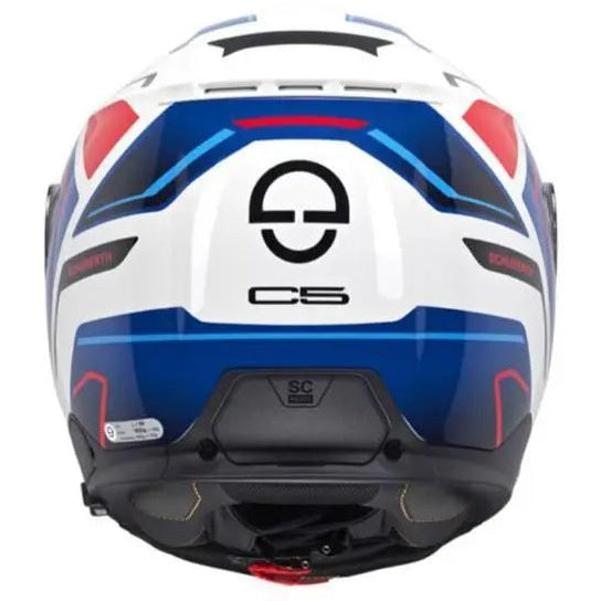 Schuberth C5 Omega White - rear view