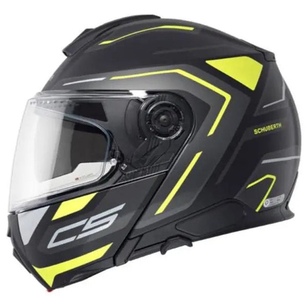 Schuberth C5 Omega Yellow - side view
