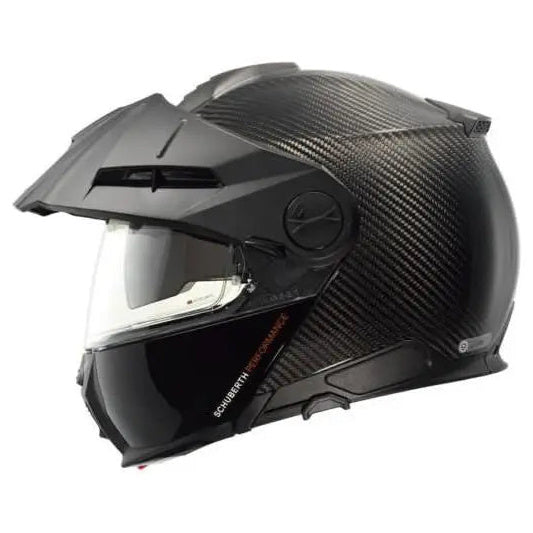 Schuberth E2 Carbon Black - side profile with peak