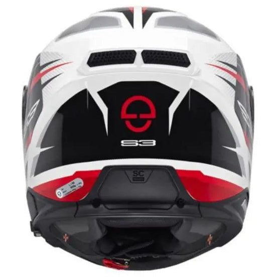 Schuberth S3 Apex White - rear view