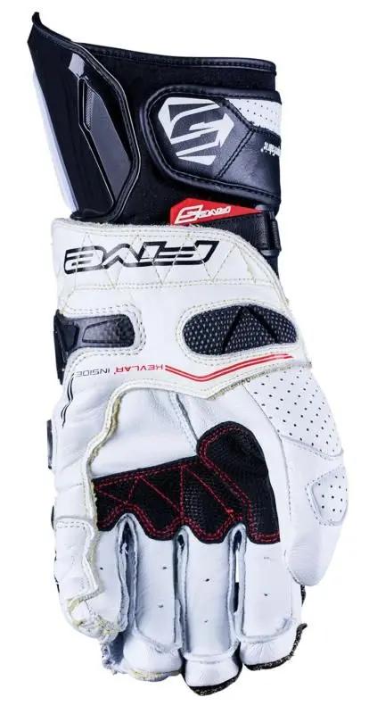 Five RFX Race Leather Gloves White / Black FREE UK Delivery, FREE 365 Day Returns ; Moto Central