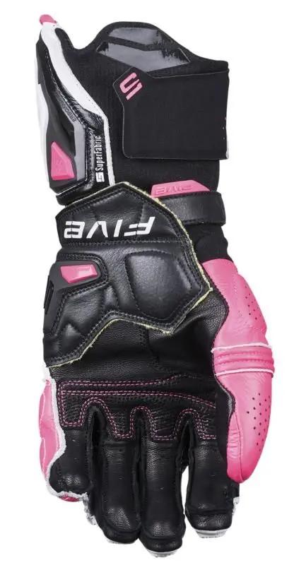 Five RFX1 Evo Ladies Leather Gloves White / Pink FREE UK Delivery, FREE 365 Day Returns ; Moto Central