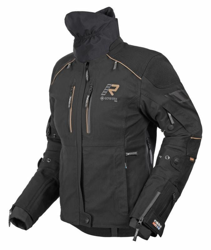 Rukka Nivala 2.0 Ladies Textile Jacket Black / Gold FREE UK Delivery, FREE 365 Day Returns ; Moto Central