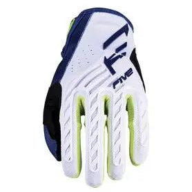 Five MXF3 Evo Textile Gloves Navy / Yellow FREE UK Delivery, FREE 365 Day Returns ; Moto Central