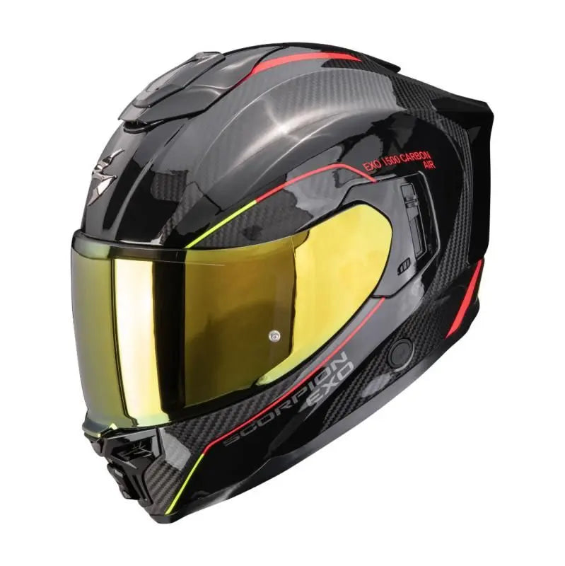 Scorpion Exo 1500 Carbon Mundi Black / Red / Yellow FREE UK Delivery, FREE 365 Day Returns | Moto Central