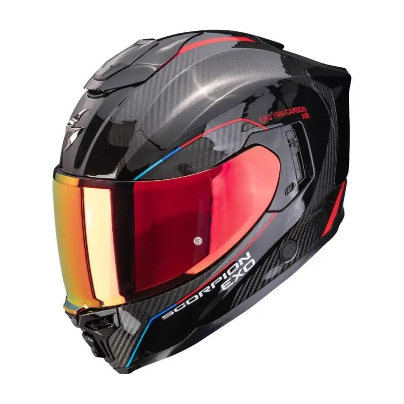 Scorpion Exo 1500 Carbon Mundi Black / Red FREE UK Delivery, FREE 365 Day Returns | Moto Central