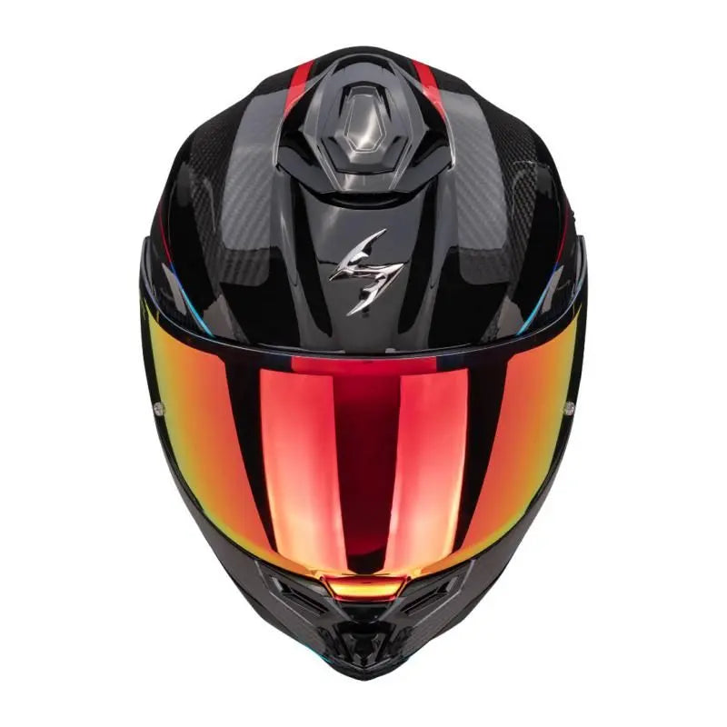 Scorpion Exo 1500 Carbon Mundi Black / Red FREE UK Delivery, FREE 365 Day Returns | Moto Central