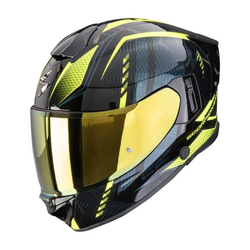Scorpion Exo 530 Theras Black / Neon Yellow - FREE UK Delivery, FREE 365 Day Returns | Moto Central