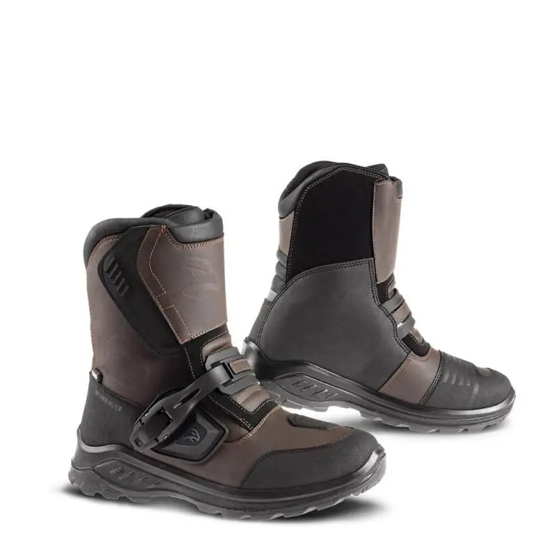 Falco Marshall 2 Short Boots Brown FREE UK Delivery, FREE 365 Day Returns | Moto Central