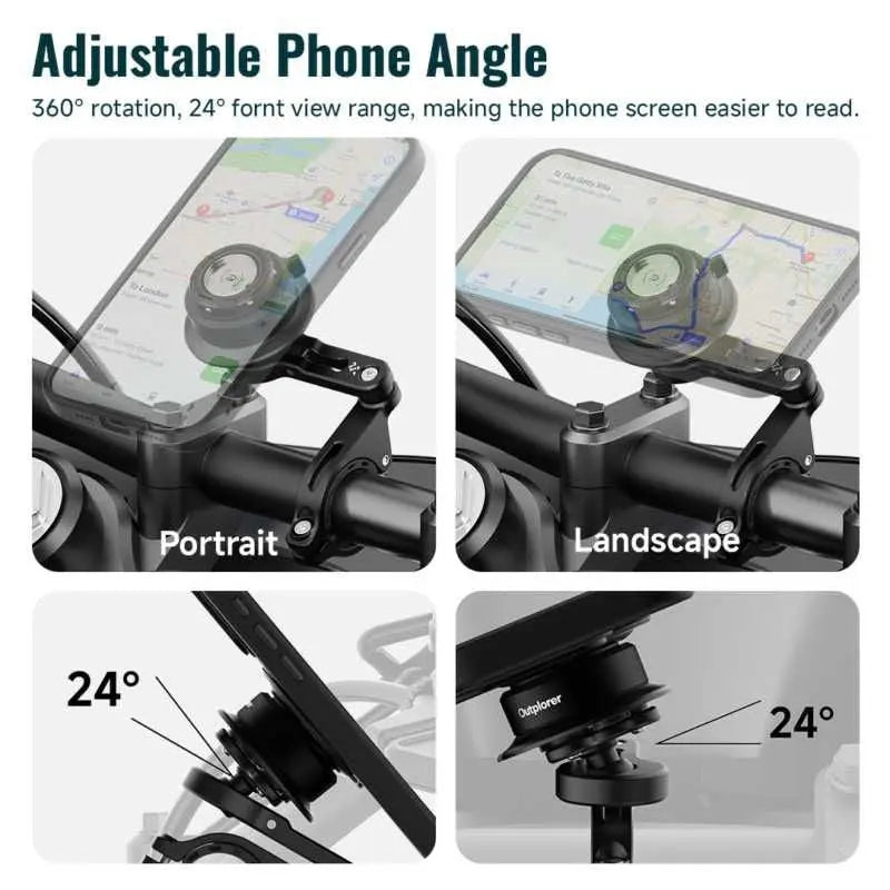 Outplorer QM02 Pro Handlebar Mount FREE UK Delivery, FREE 365 Day Returns | Moto Central