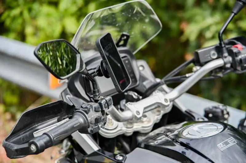 Outplorer QM05 Mirror Stem Mount FREE UK Delivery, FREE 365 Day Returns | Moto Central