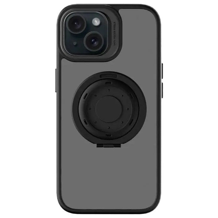 Outplorer iPhone 15 Phone Case fitted to an iPhone 15, rear view