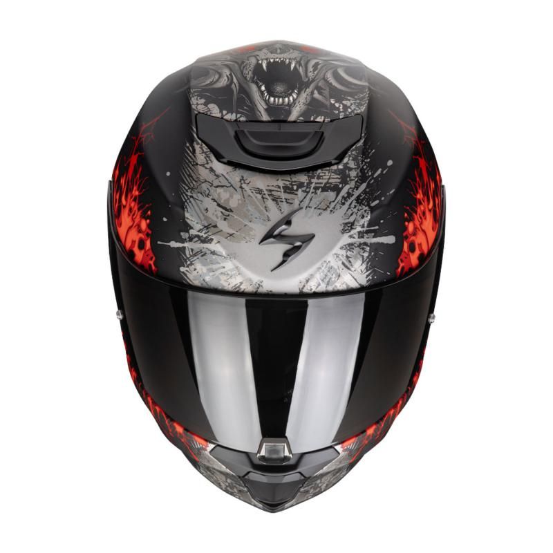 Scorpion EXO 391 Wolf Matt Black / Red FREE UK Delivery, FREE 365 Day Returns | Moto Central