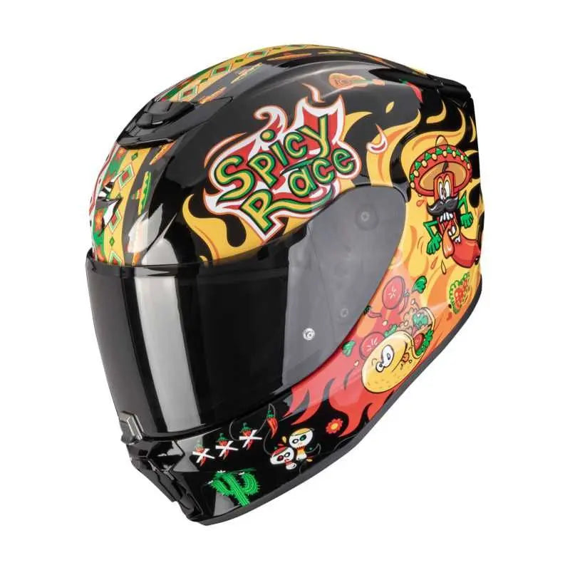 Scorpion EXO-JNR Kids Yucatan Black / Yellow / Red FREE UK Delivery, FREE 365 Day Returns | Moto Central