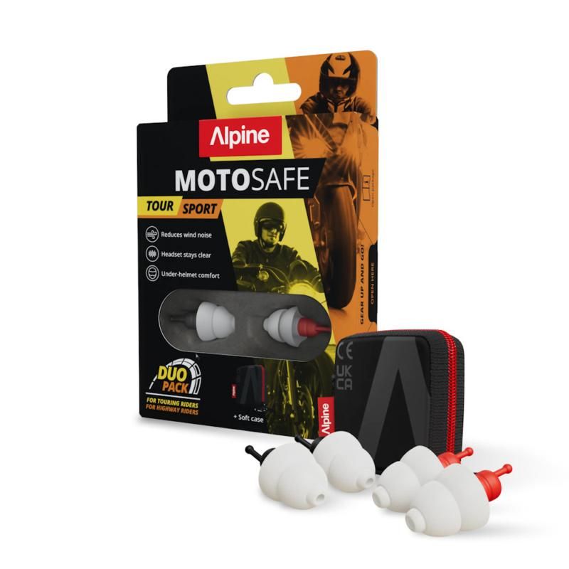 Alpine Motosafe Duo Pack Earplugs White FREE UK Delivery, FREE 365 Day Returns | Moto Central