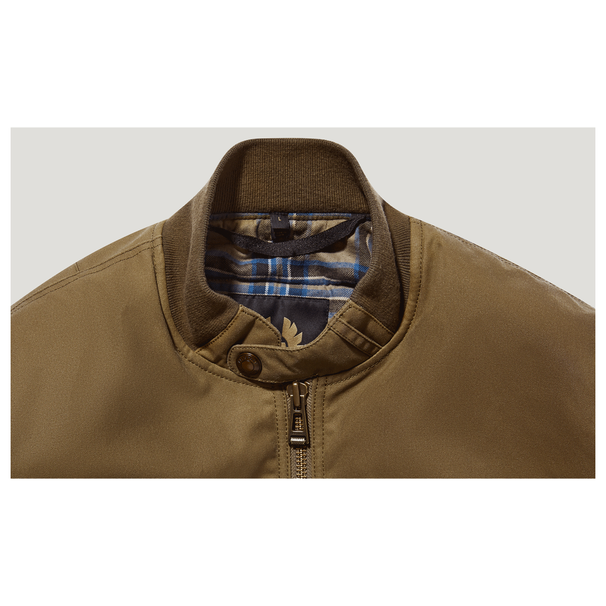 Belstaff Brecon Bomber Ultracore 8oz Waxed Cotton Jacket Olive FREE UK Delivery, FREE 365 Day Returns | Moto Central