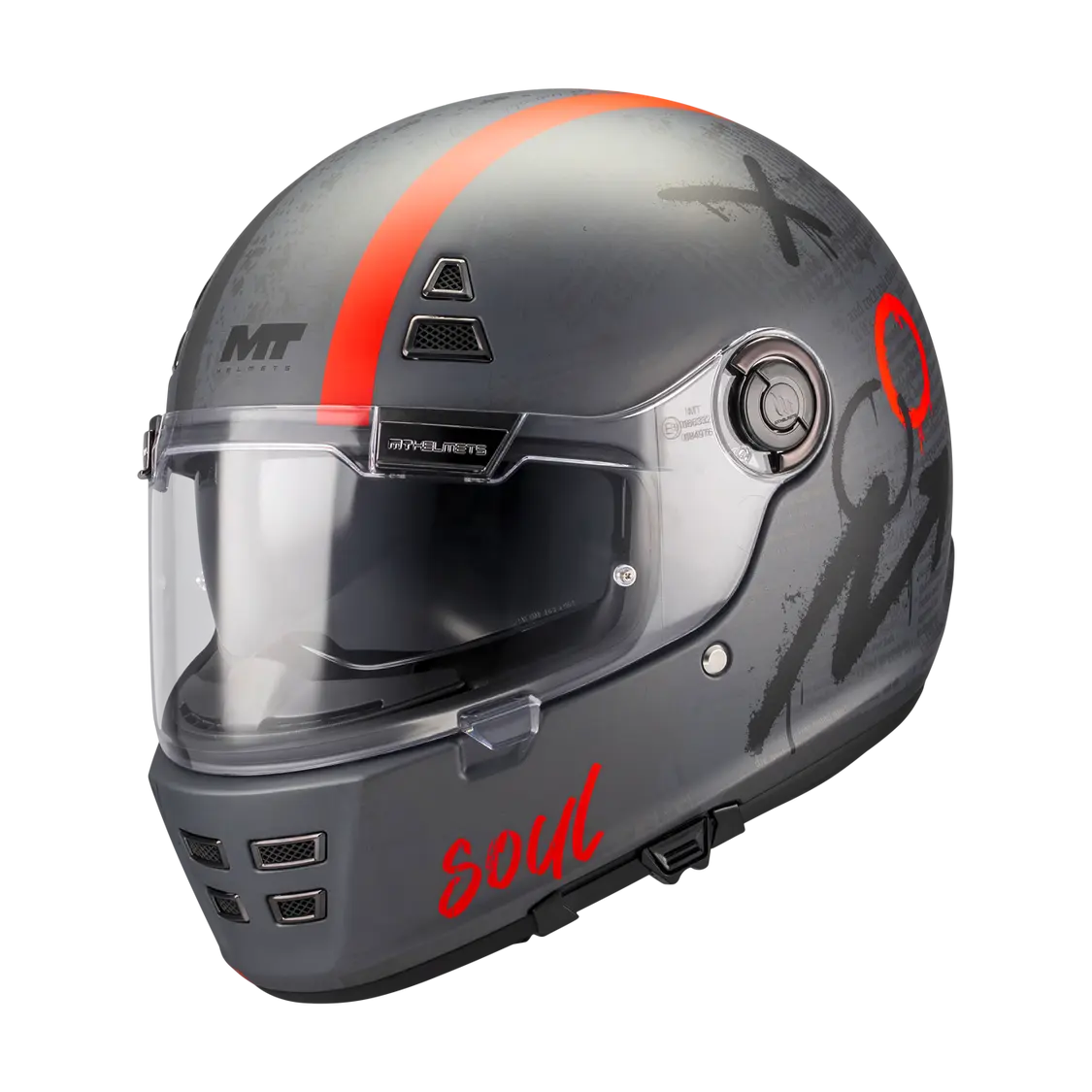 MT Helmet Jarama SV Papercut C15 Matt Black / Red FREE UK Delivery, FREE 365 Day Returns | Moto Central