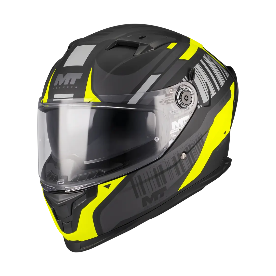 MT Helmet Braker SV Cockpit B13 Matt Black / Fluo Yellow FREE UK Delivery, FREE 365 Day Returns | Moto Central