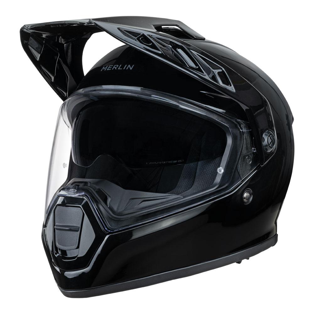 Merlin Torres Gloss Black FREE UK Delivery, FREE 365 Day Returns | Moto Central