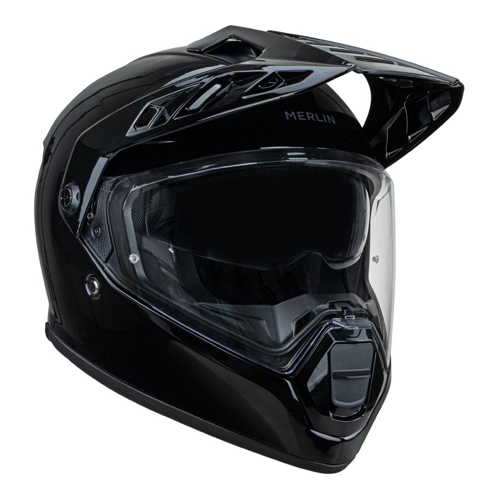 Merlin Torres Gloss Black FREE UK Delivery, FREE 365 Day Returns | Moto Central