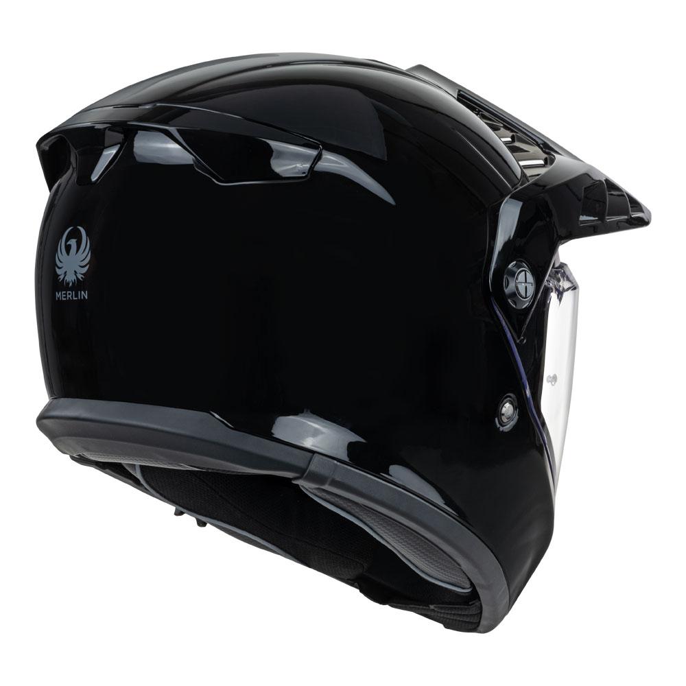 Merlin Torres Gloss Black FREE UK Delivery, FREE 365 Day Returns | Moto Central