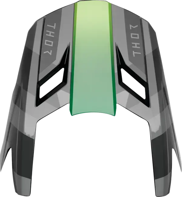 Thor Fleet Helmet Peak Kit Black / Green - FREE UK Shipping, FREE 365 Day Returns | Moto Central