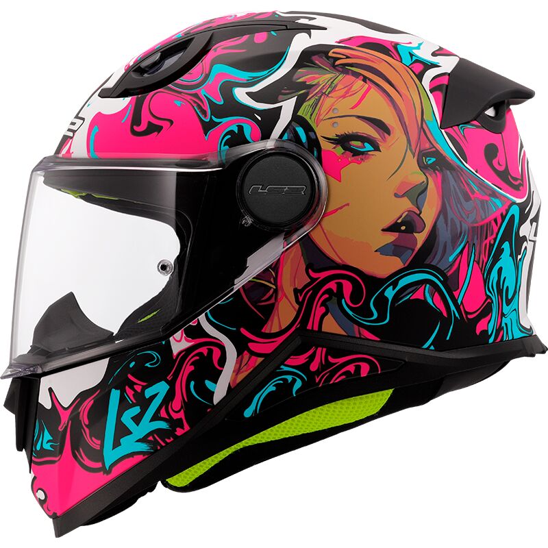 LS2 FF812 Kids Cyberg Purple Cyan