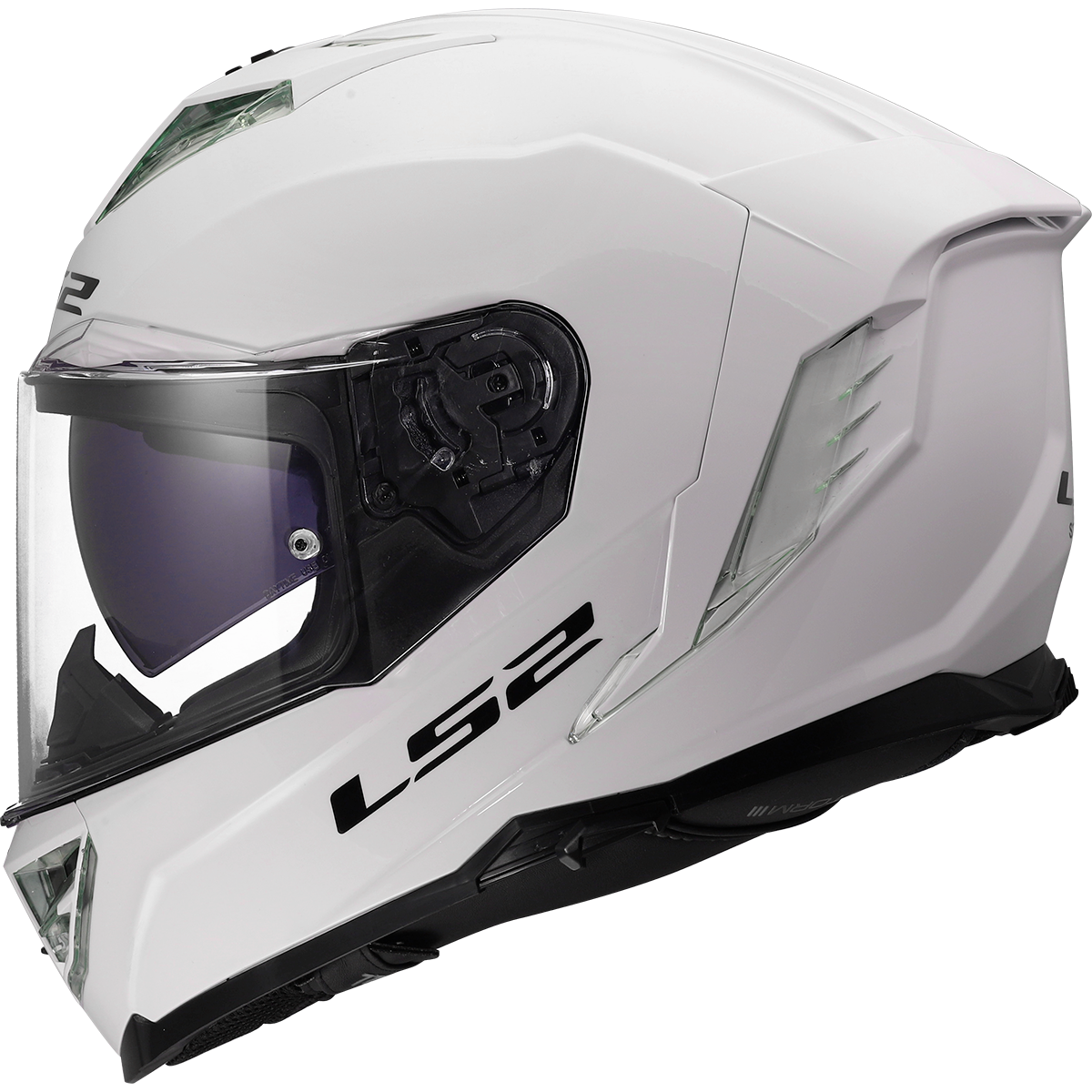 LS2 FF818 Storm 3 Solid Gloss White FREE UK Delivery, FREE 365 Day Returns | Moto Central
