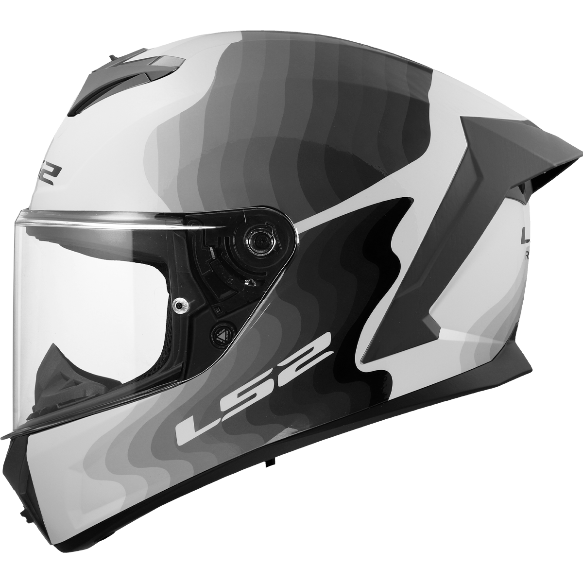 LS2 FF820 Rapid 3 Flow White / Grey FREE UK Delivery, FREE 365 Day Returns | Moto Central