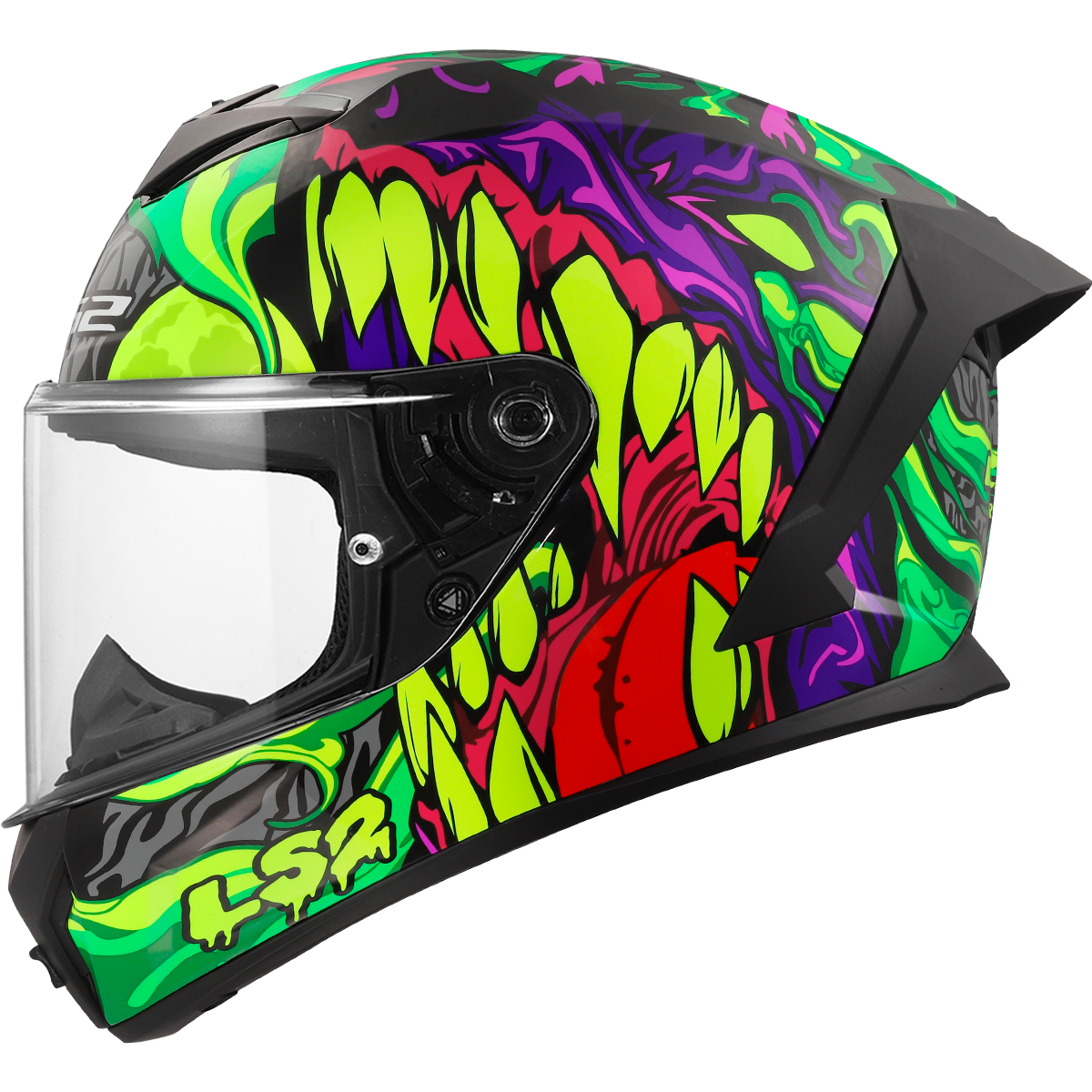 LS2 FF820 Rapid 3 Lycant Purple / Green FREE UK Delivery, FREE 365 Day Returns | Moto Central