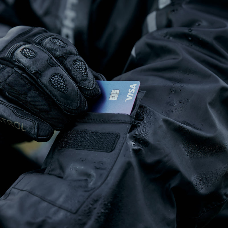 Rebelhorn Travel Waterproof Over Suit Black FREE UK Delivery, FREE 365 Day Returns | Moto Central