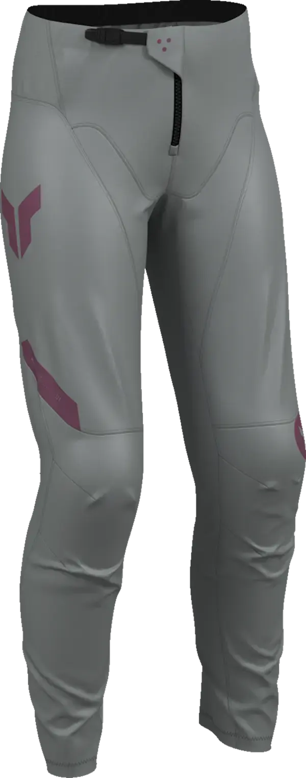 Thor Ridemode Menace Ladies MX Textile Trouser Grey / Purple - FREE UK Shipping, FREE 365 Day Returns | Moto Central