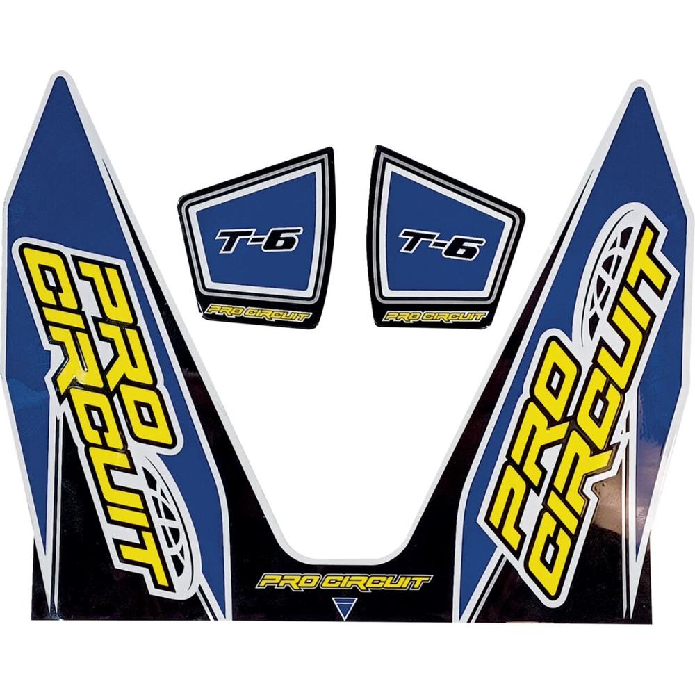 Pro Circuit T-6 Exhaust Decals Dark Blue