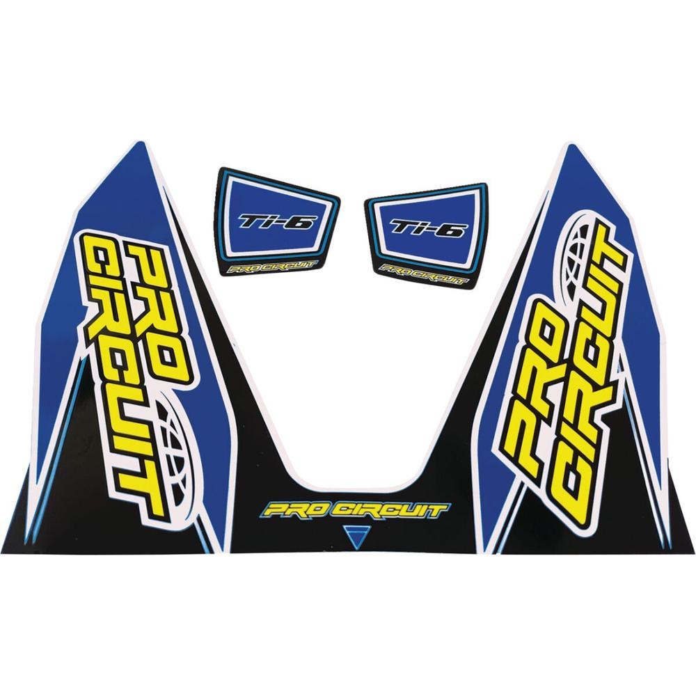 Pro Circuit Ti-6 Exhaust Decals Blue