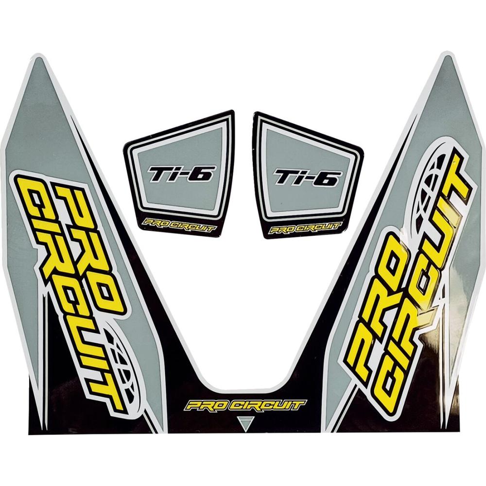 Pro Circuit Ti-6 Exhaust Decals Grey