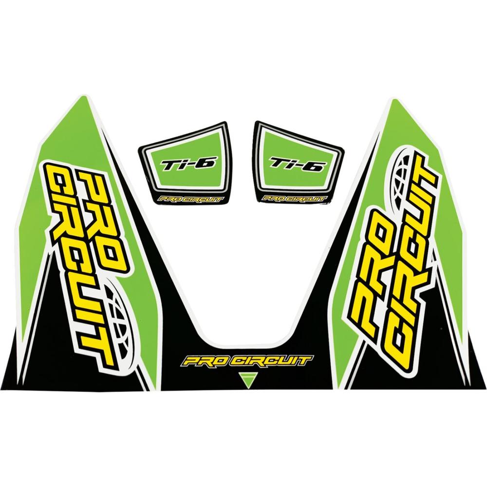 Pro Circuit Ti-6 Exhaust Decals Green